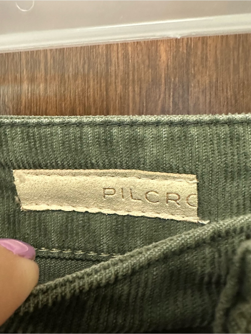 Anthropologie Pilcro High Waisted Corduroy pants size 25 wide leg boho 90s - Picture 3 of 8
